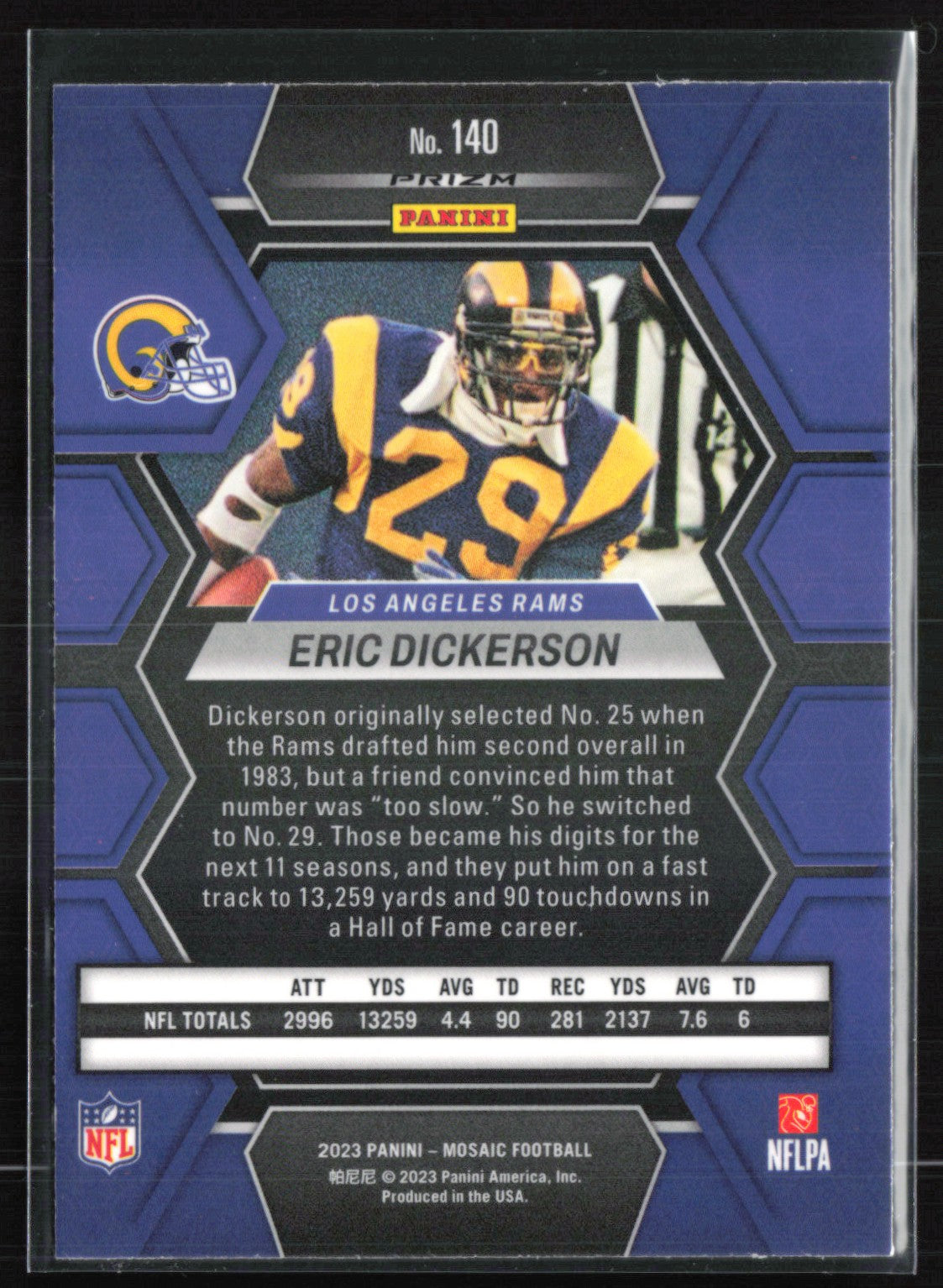 Eric Dickerson Green Mosaic