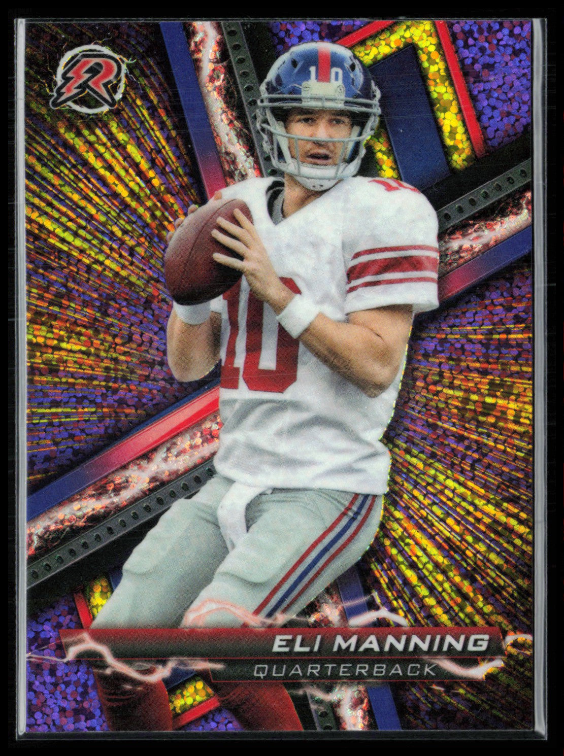 Eli Manning Purple Yellow Refractor