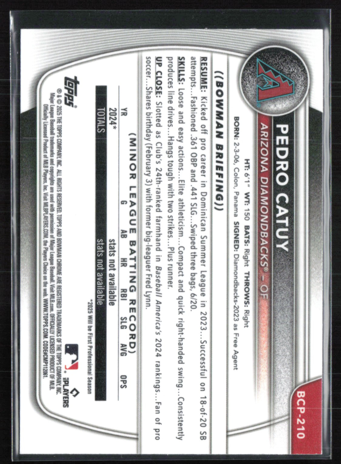 Pedro Catuy 1st Bowman