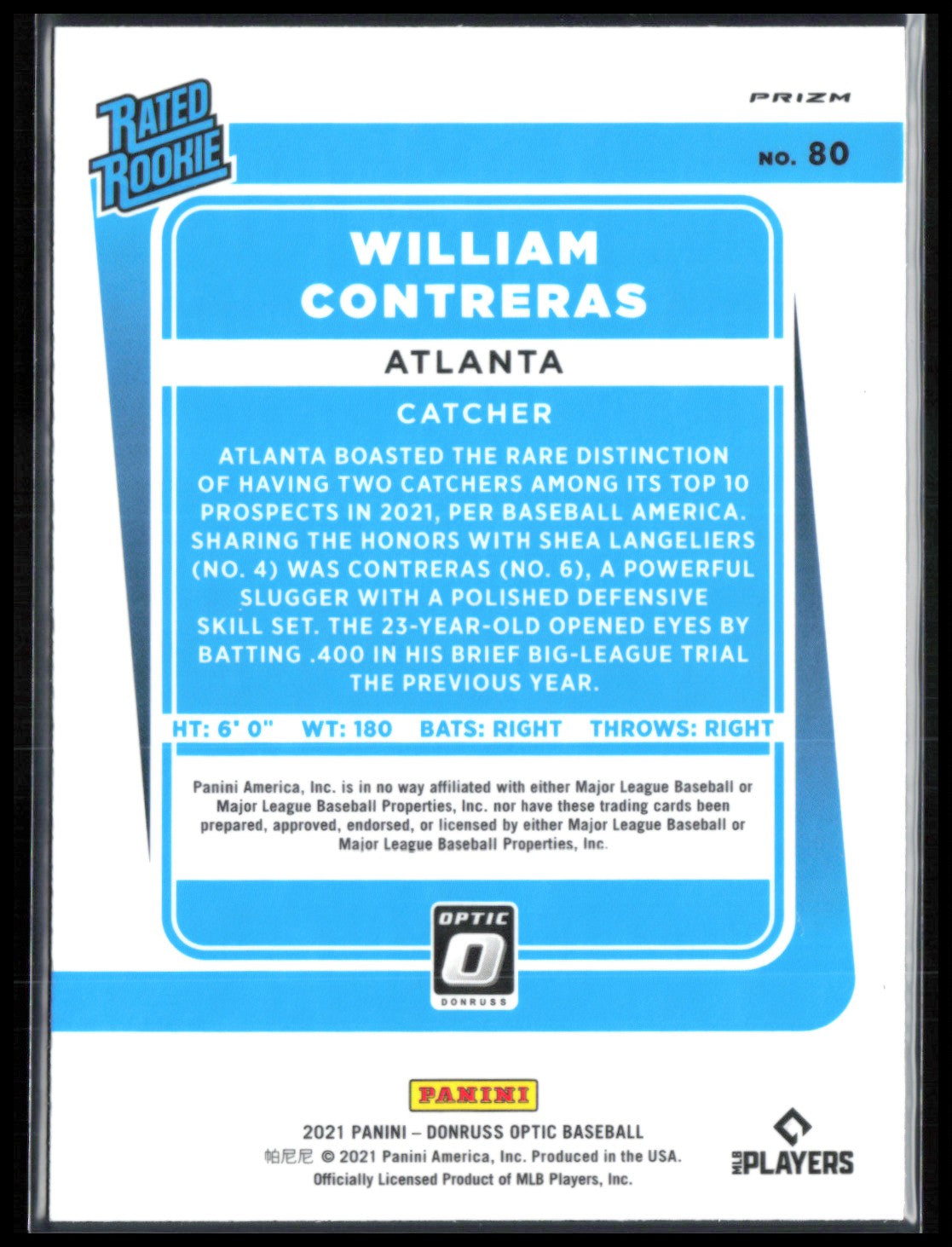William Contreras RC Holo