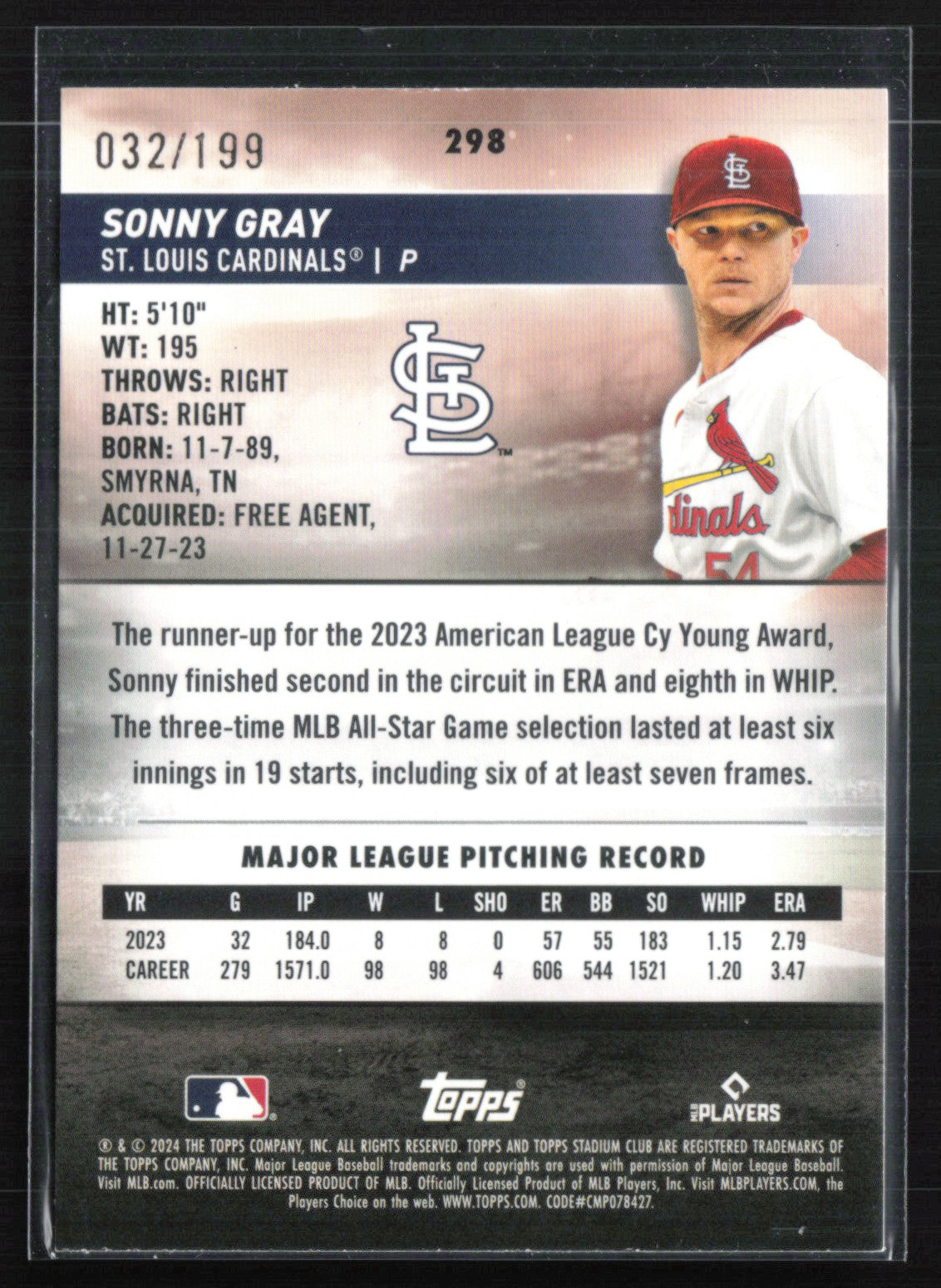 Sonny Gray Green /199