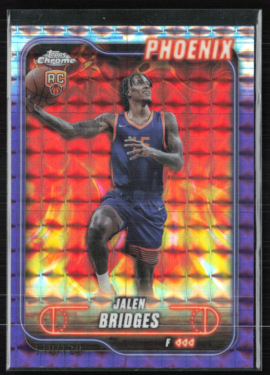 Jalen Bridges RC Purple Geometric /129