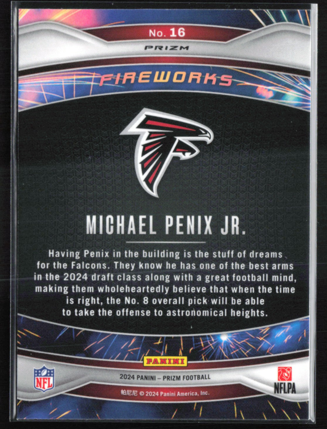 Michael Penix Jr. RC Fireworks Green Prizm