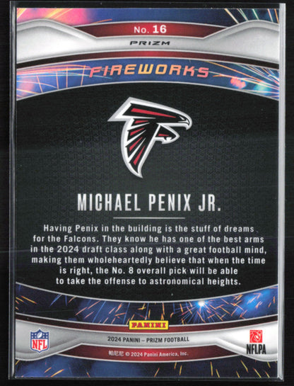 Michael Penix Jr. RC Fireworks Green Prizm