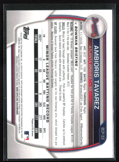 Ambioris Tavarez 1st Bowman