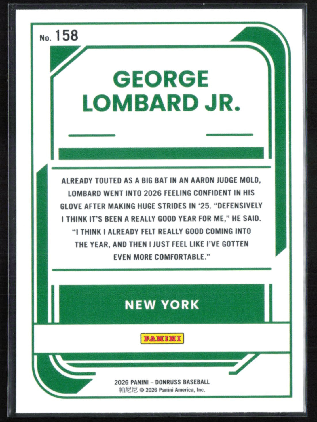 George Lombard Jr Rated Prospect