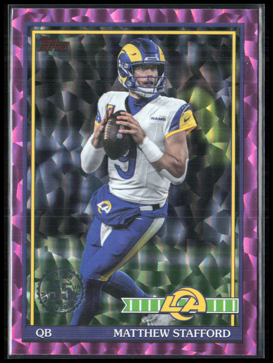 Matthew Stafford Pink Foil