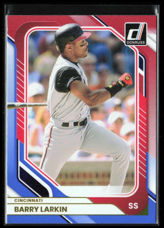 Barry Larkin Red Blue