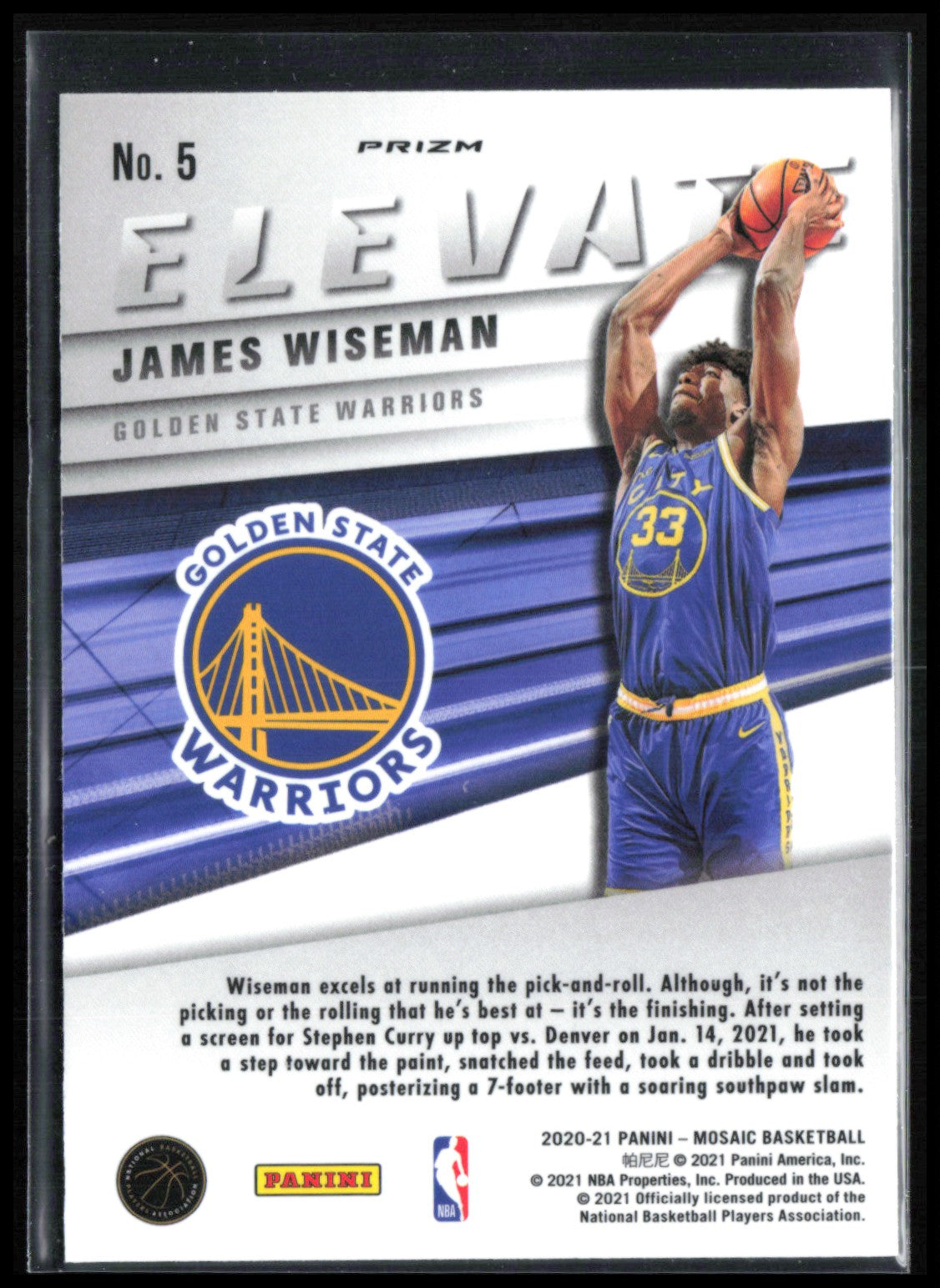 James Wiseman Green Mosaic
