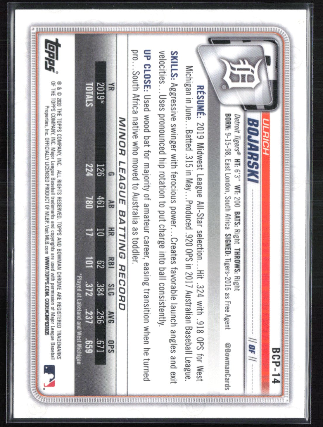 Ulrich Bojarski 1st Bowman mojo