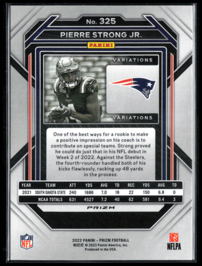 Pierre Strong Jr. RC Negative Variation