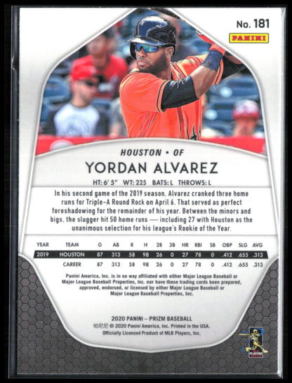 Yordan Alvarez RC 2020 Prizm