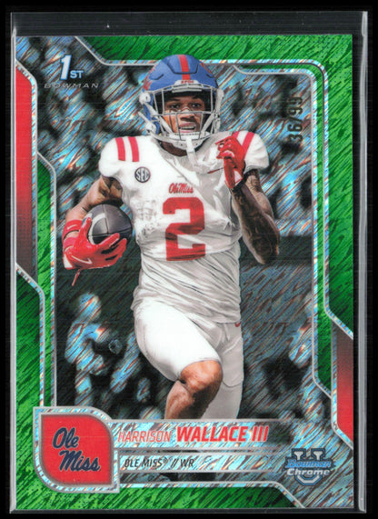 Harrison Wallace III 1st Bowman Green Shimmer /99