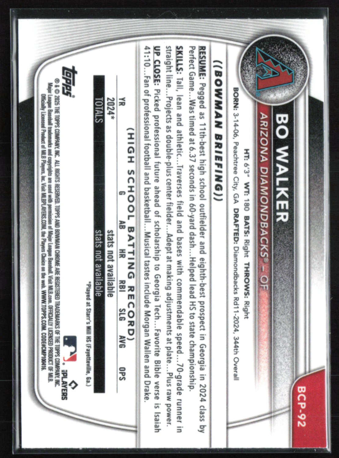 Bo Walker 1st Bowman