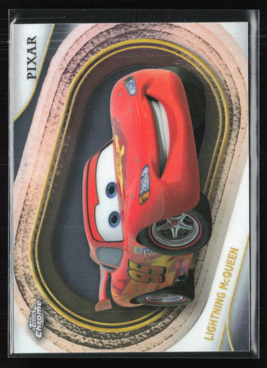 Lightning McQueen 2025 Topps Chrome Disney Pixar