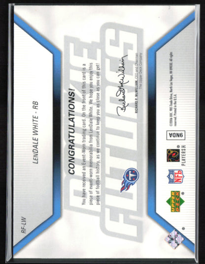 Lendale White RC Mem