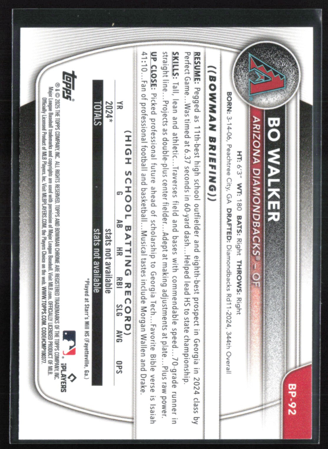 Bo Walker 1st Bowman