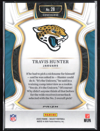 Travis Hunter RC Black Gold Shock Concourse Level