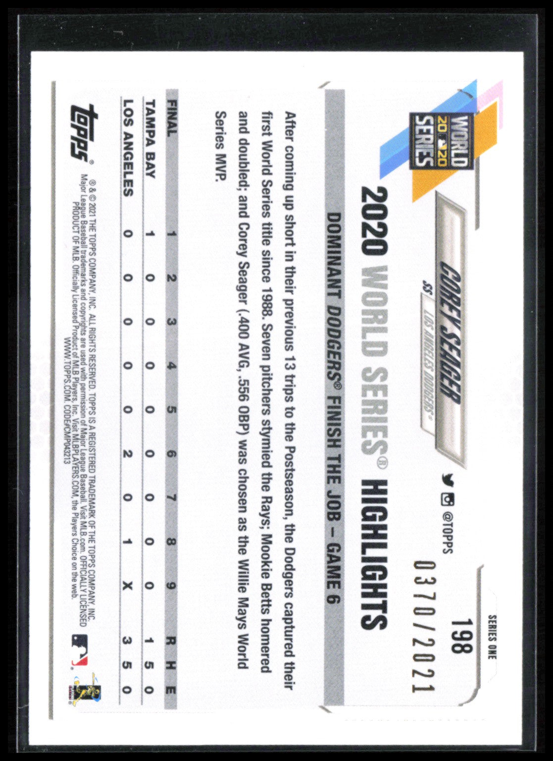 Corey Seager /2021