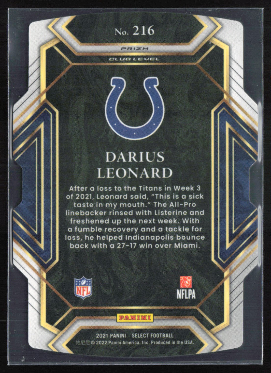 Darius Leonard Red Blue