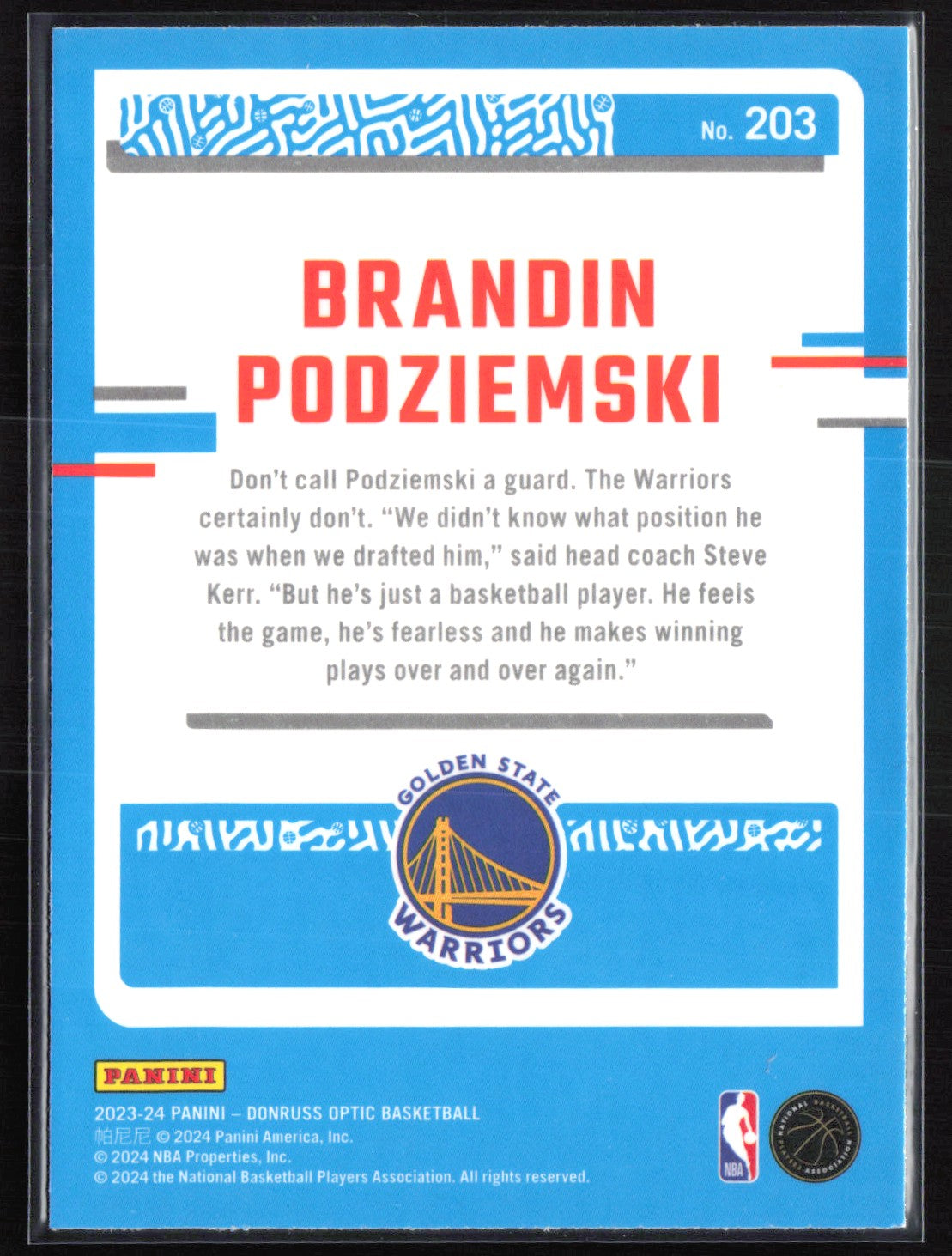Brandin Podziemski RC