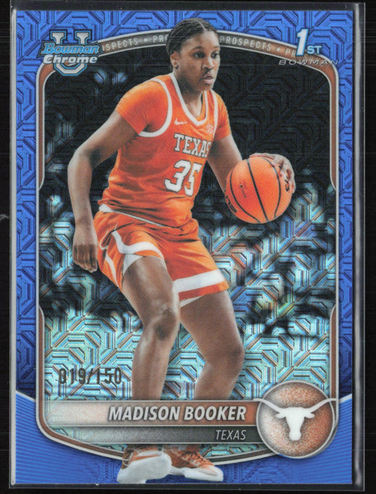 Madison Booker 1st Bowman Blue Mojo /150