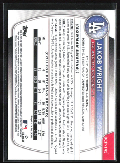 Jakob Wright 1st Bowman