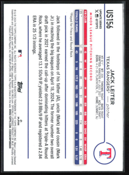 Jack Leiter RC Rainbow Foil