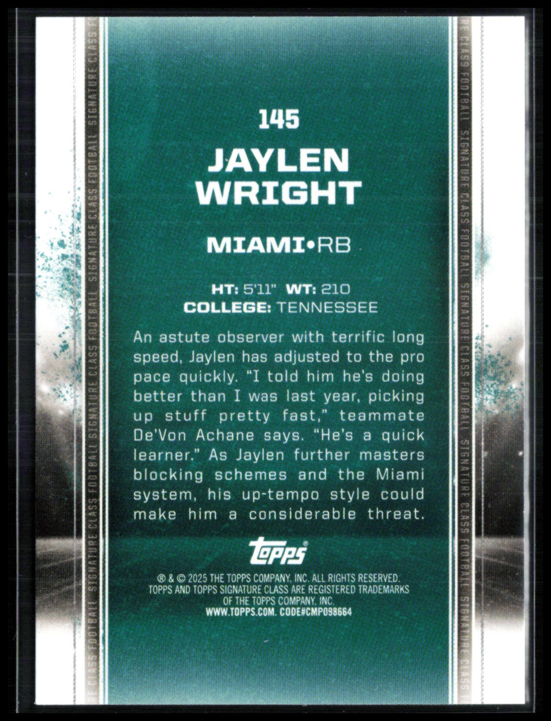 Jaylen Wright RC