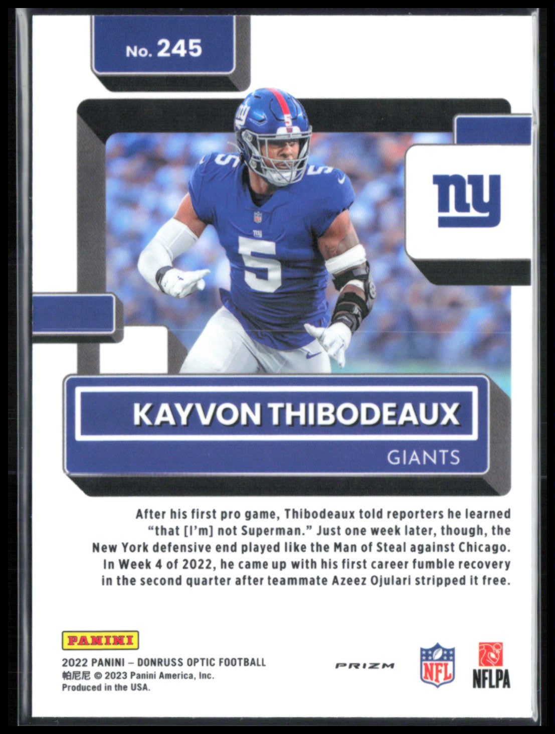 Kayvon Thibodeaux RC Blue Glitter