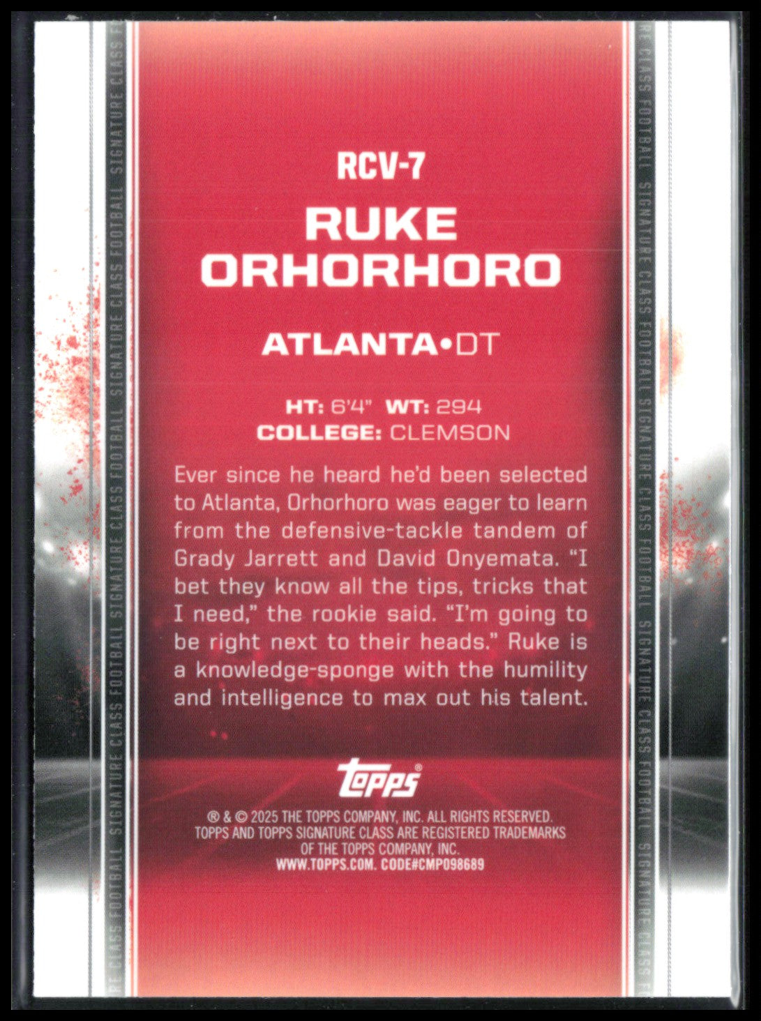 Ruke Orhorhoro RC /100