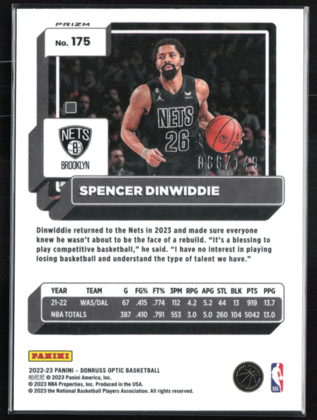 Spencer Dinwiddie Lime Green /149