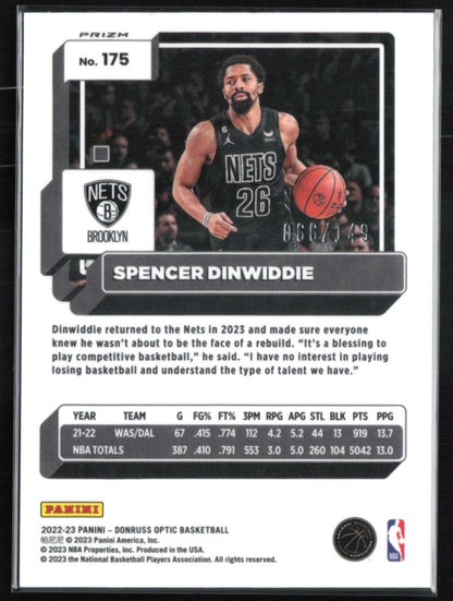 Spencer Dinwiddie Lime Green /149