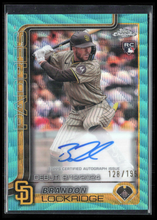 Brandon Lockridge Auto /199 RC Aqua Wave
