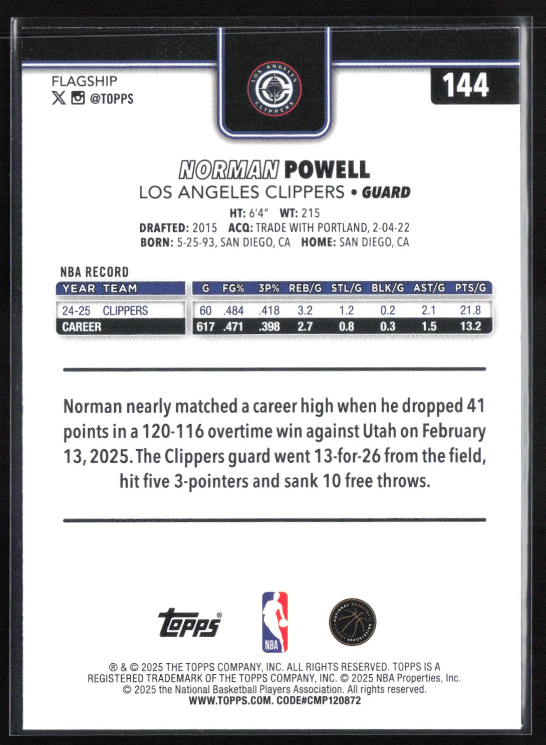 Norman Powell Green /99