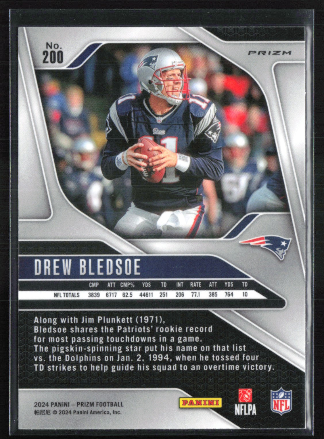 Drew Bledsoe Green Prizm