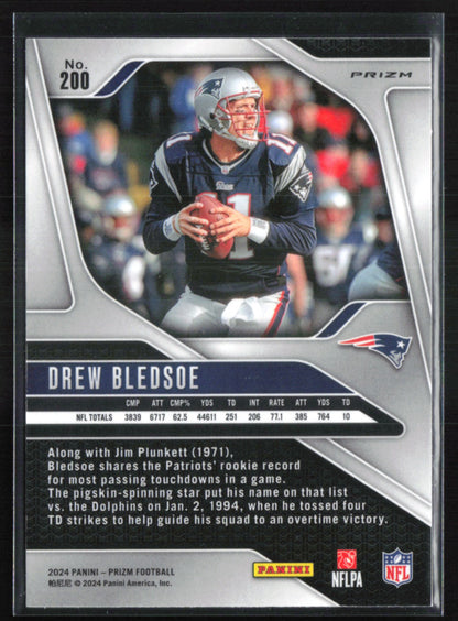 Drew Bledsoe Green Prizm