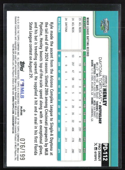 Kyle Henley Pro Debut /199