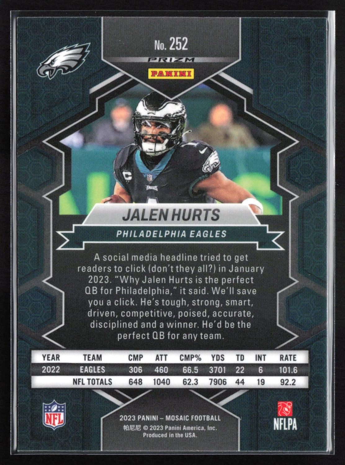 Jalen Hurts Mosaic Prizm National Pride