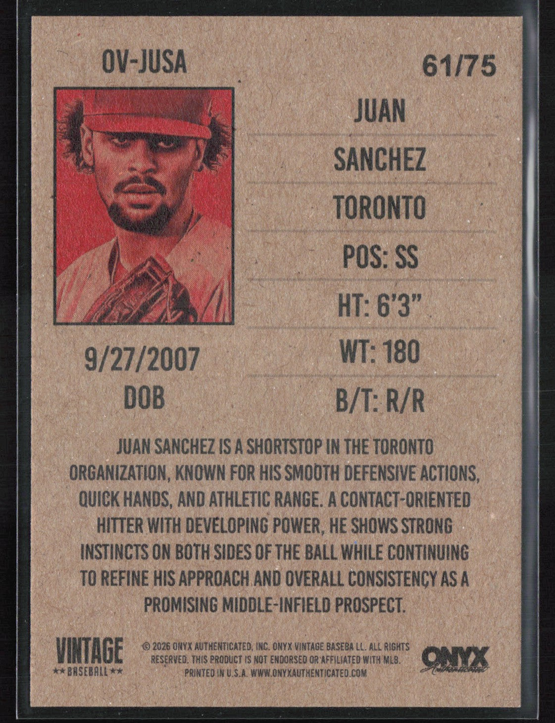 Juan Sanchez Orange /75