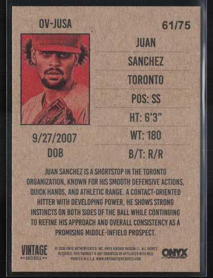 Juan Sanchez Orange /75