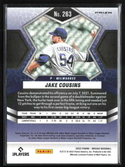 Jake Cousins RC Mosaic Prizm