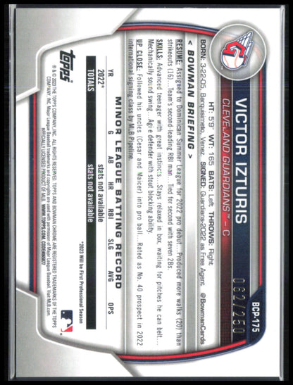 Victor Izturis 1st Bowman Shimmer Purple /250