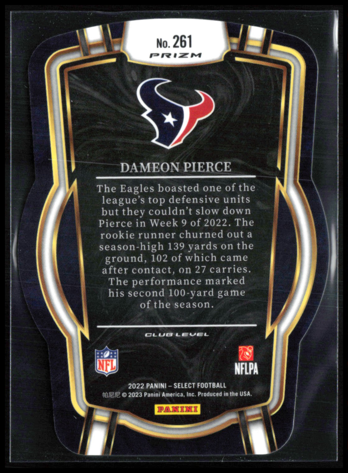 Dameon Pierce RC Black Red Die-Cut
