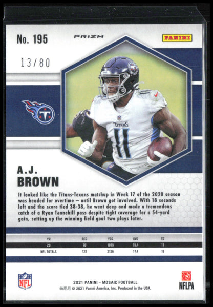 A.J. Brown Red Yellow Choice /80