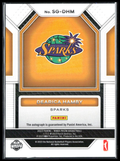 Dearica Hamby Auto 2023 WNBPA Signatures