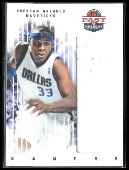 Brendan Haywood Game-Worn Mem 2012 Panini Past and Present