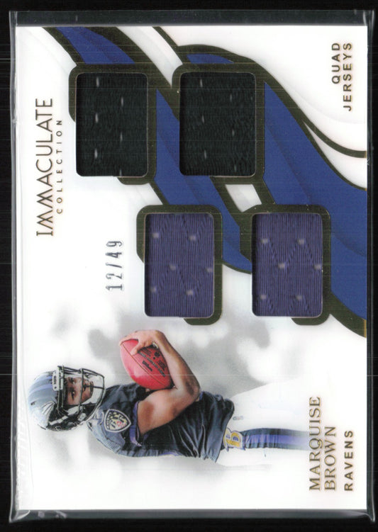 Marquise Brown Player-Worn Quad Jerseys /49 2019 Immaculate Collection