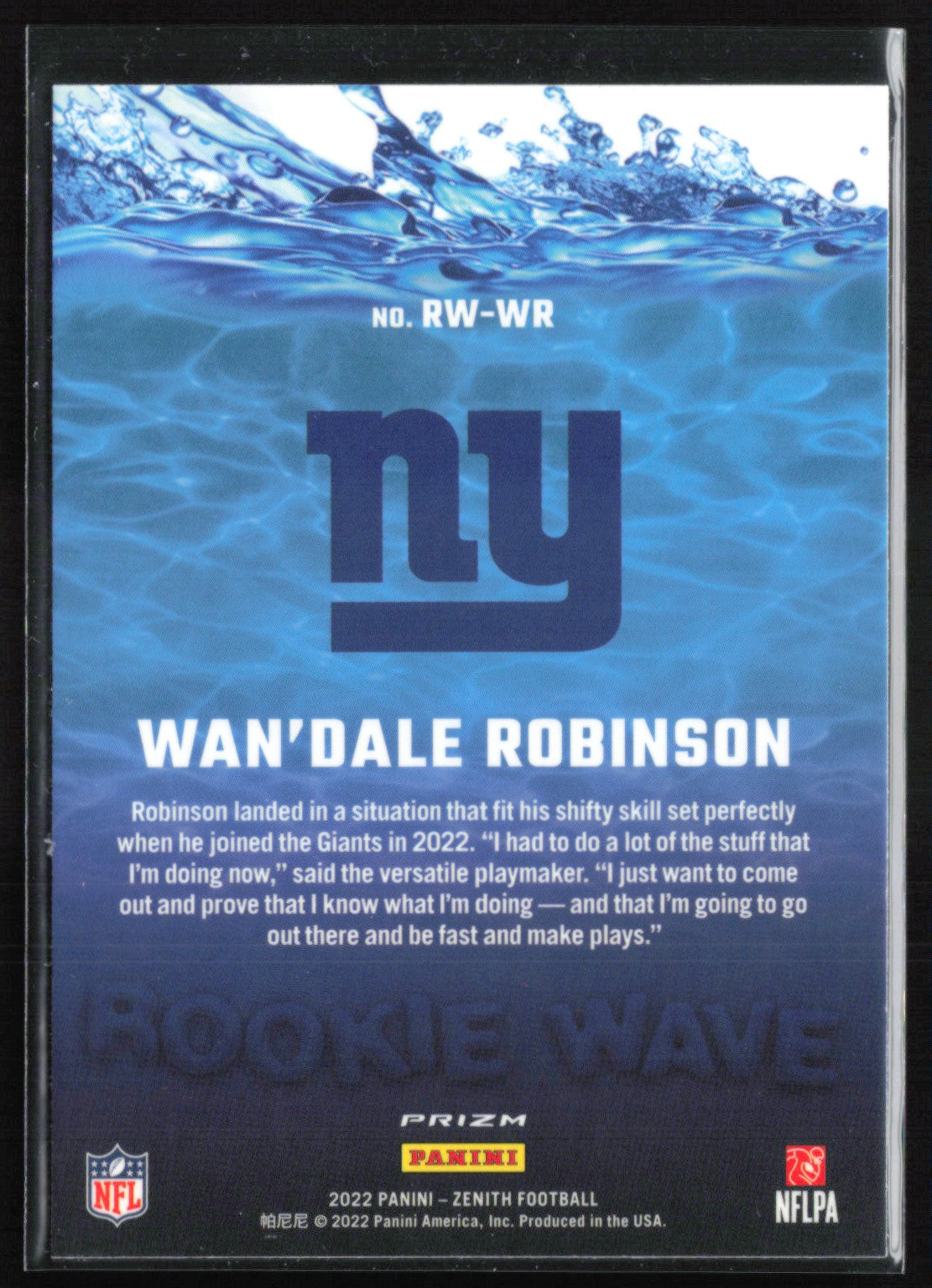 Wan'Dale Robinson RC Rookei Wave Silver