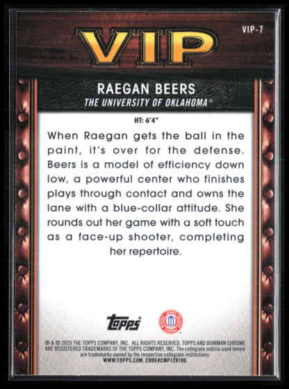 Raegan Beers VIP Purple /199
